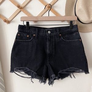 Abercrombie Annie High Rise Denim Shorts Size 27